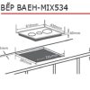 Bếp điện từ Chefs EH-MIX534 5 Bếp điện từ Chefs EH-MIX534