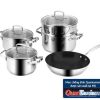 Bộ nồi inox Eurosun MC1702 Harmony 2 Bộ nồi inox Eurosun MC1702 Harmony