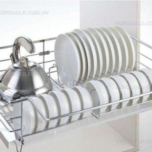 Giá bát đĩa inox nan âm tủ Eurogold-EG6290