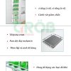 Kệ đồ khô nan dẹt cánh rút Grob-GM640 5 Kệ đồ khô nan dẹt cánh rút Grob-GM640