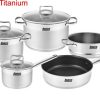 BỘ NỒI LORCA TA 5012 TITANIUM 2 BỘ NỒI LORCA TA 5012 TITANIUM
