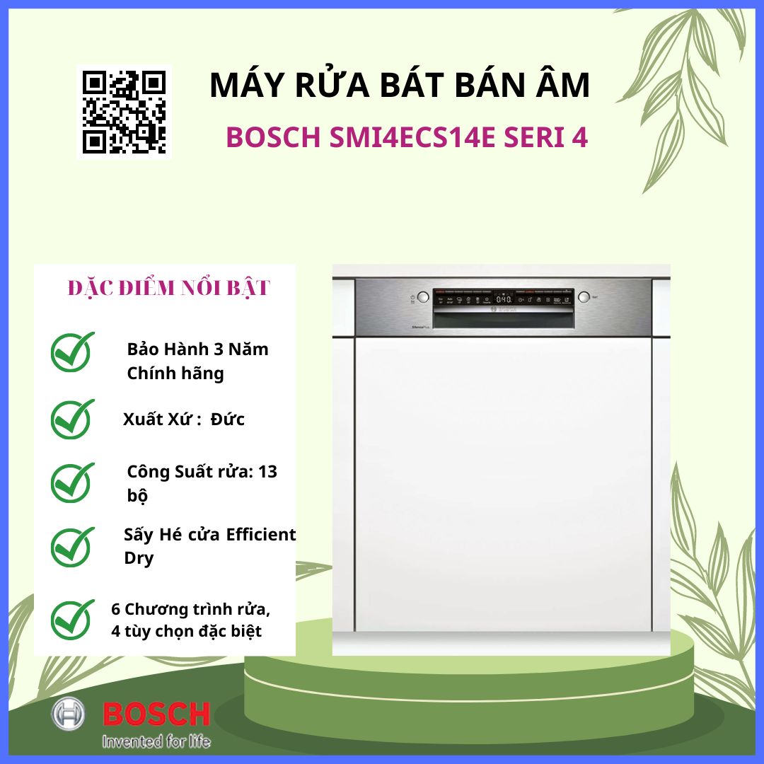 Review máy rửa bát bán âm Bosch SMI4ECS14E chi tiết 18 review-may-rua-bat-ban-am-bosch-smi4ecs14e