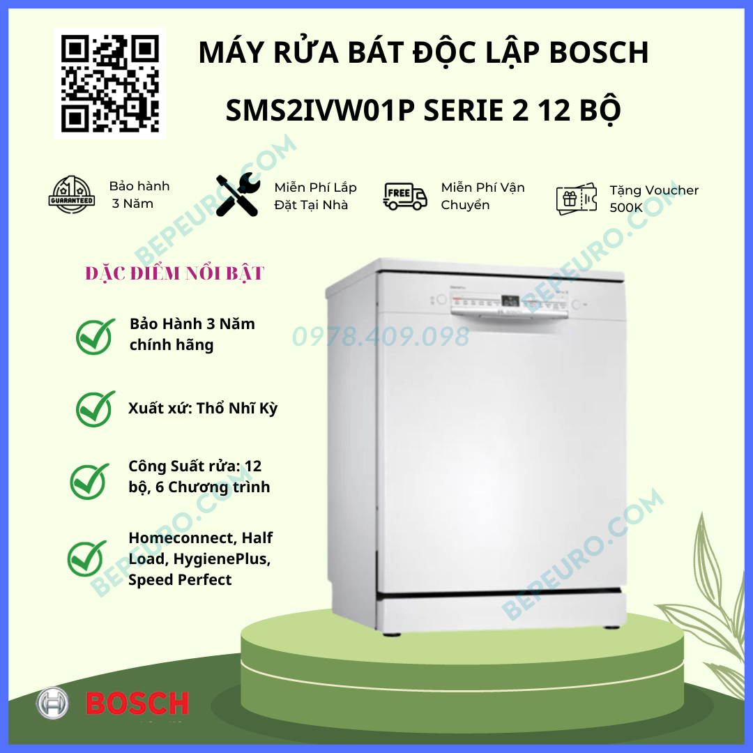 MÁY RỬA BÁT BOSCH SMS2IVW01P SERIE 2 HOMECONNECT 12 may-rua-bat-bosch-sms2ivw01p-002