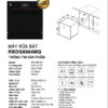 MÁY RỬA BÁT RICHBORN RBDG6064MQ 12 BỘ 7 MÁY RỬA BÁT RICHBORN RBDG6064MQ 12 BỘ