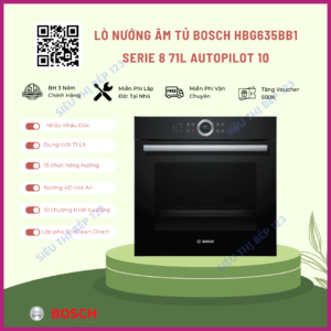 Lò nướng BOSCH HBG635BB1 SERI 8 71L ECOCLEAN